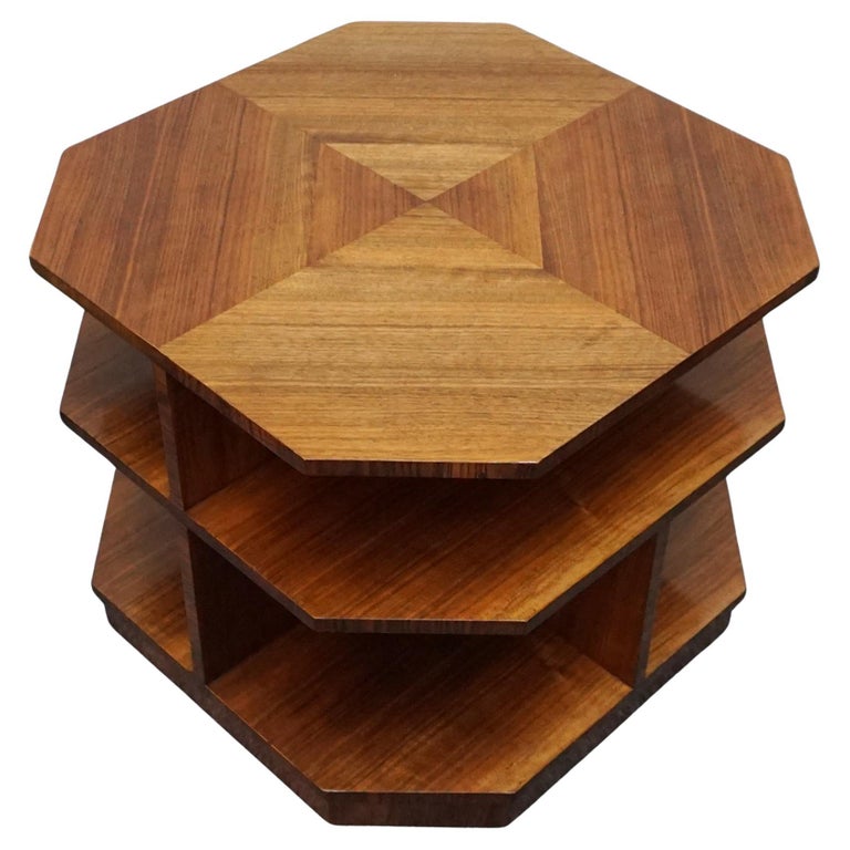 Vintage Art Deco Walnut Library Table - Jeroen Markies Art deco 