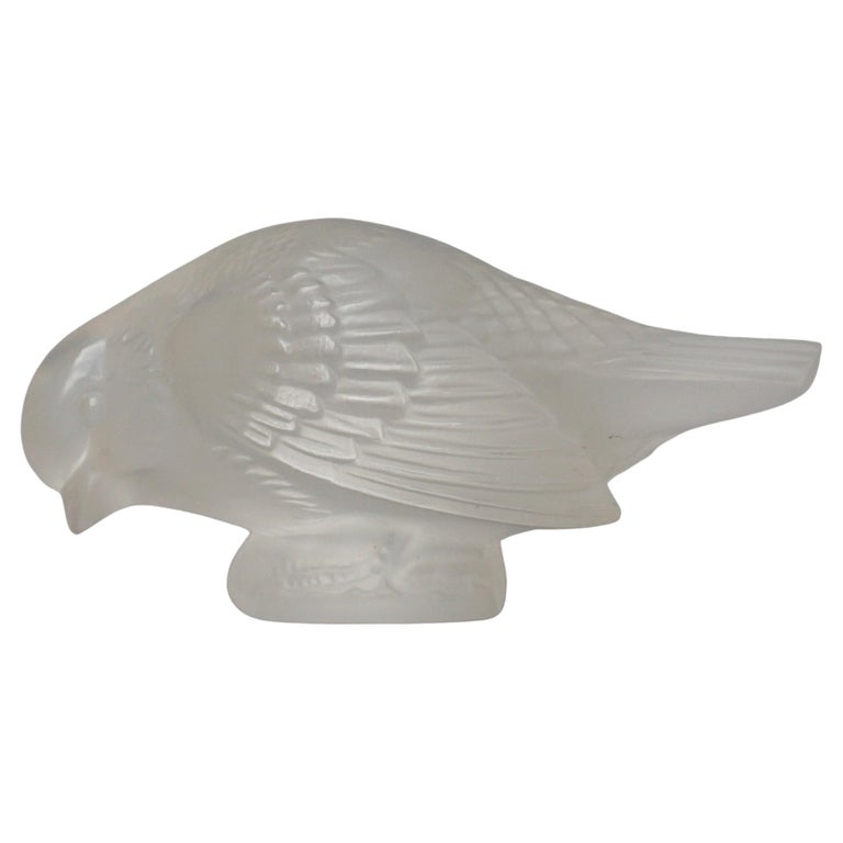 Moineau Sournouis Vintage Rene Lalique Glass Paperweight - Jeroen Markies Art Deco