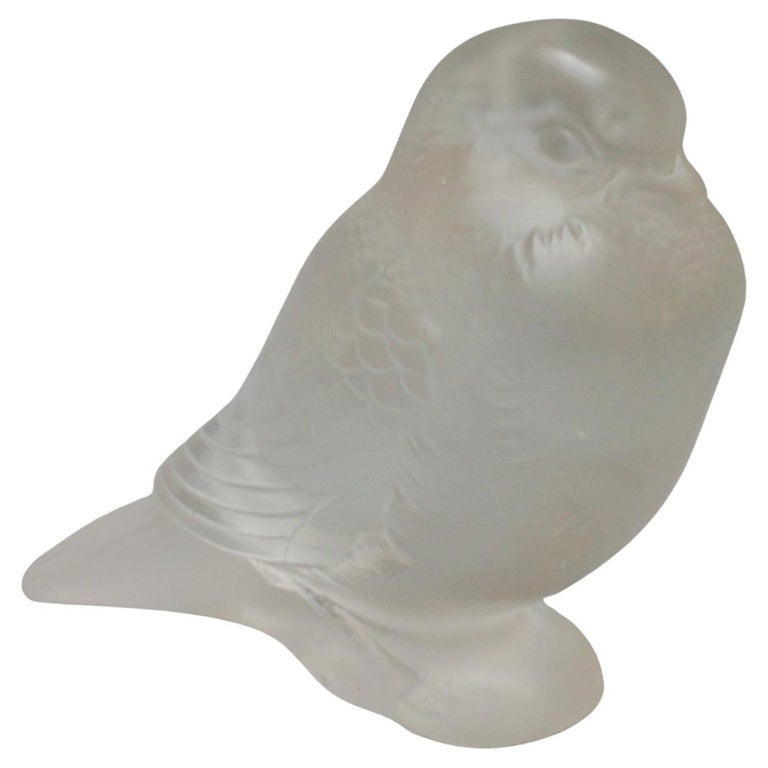 Moineau Fier an Original Frosted Glass Sparrow by Rene Lalique - Jeroen Markies Art Deco
