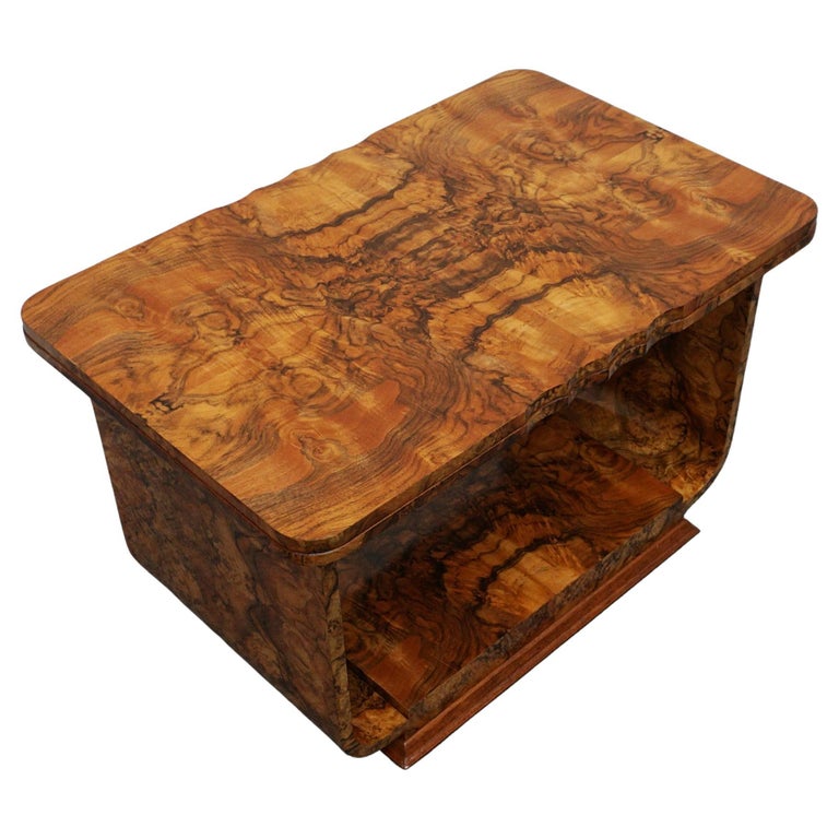 Vintage Art Deco Burr Walnut Coffee Table - Jeroen Markies Art Deco