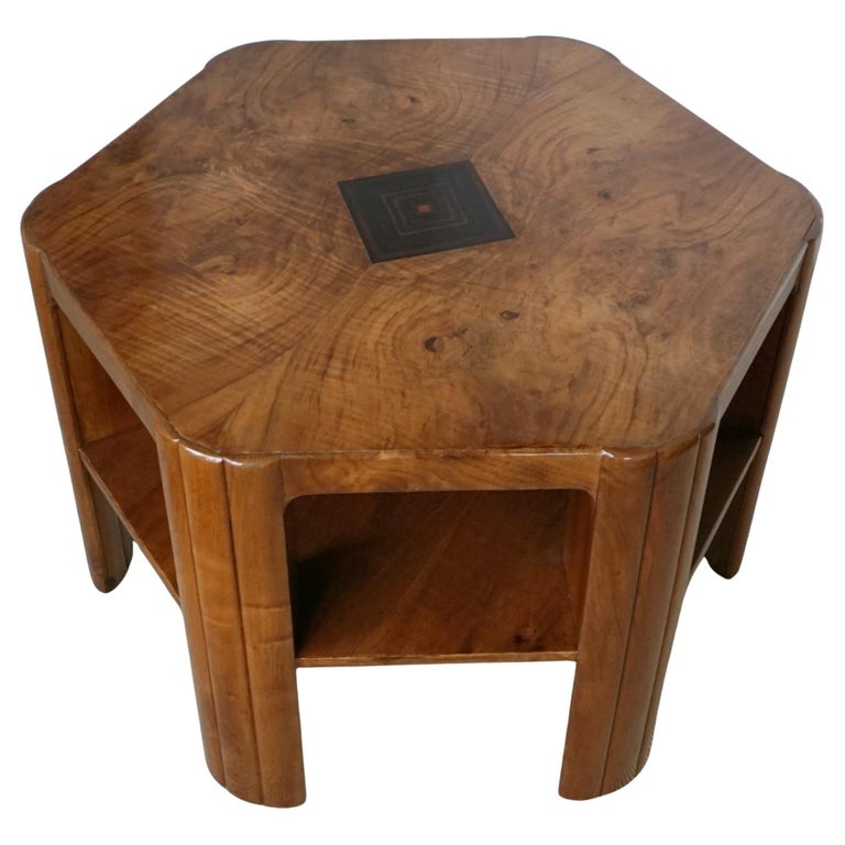 Art Deco Burr Walnut Coffee Table by Heal's of London - Jeroen Markies Art Deco