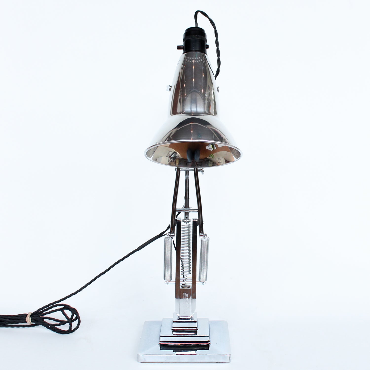 Art Deco three step anglepoise lamp by Herbert Terry & Sons at Jeroen Markies