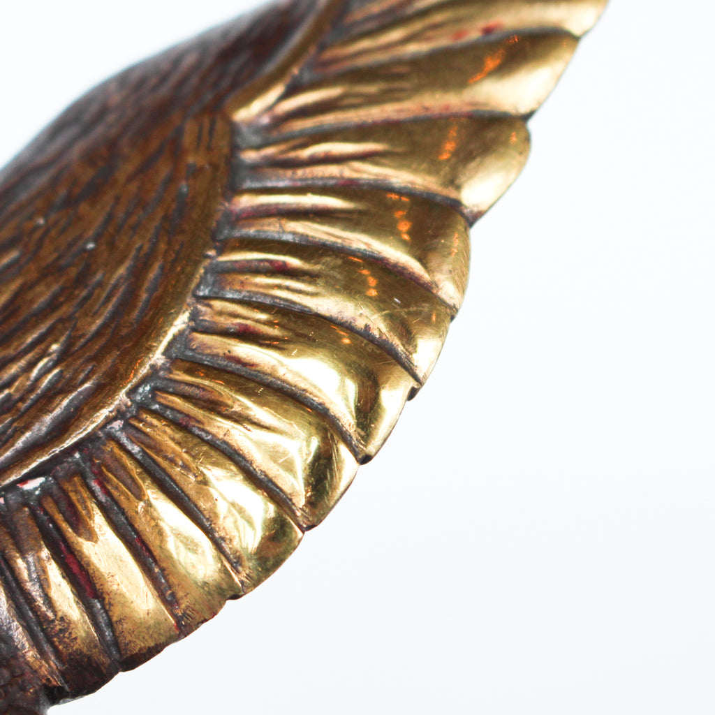 A pair of Art Deco, bronze bookends in the form of two marabou storks. Set over marble plinths. 