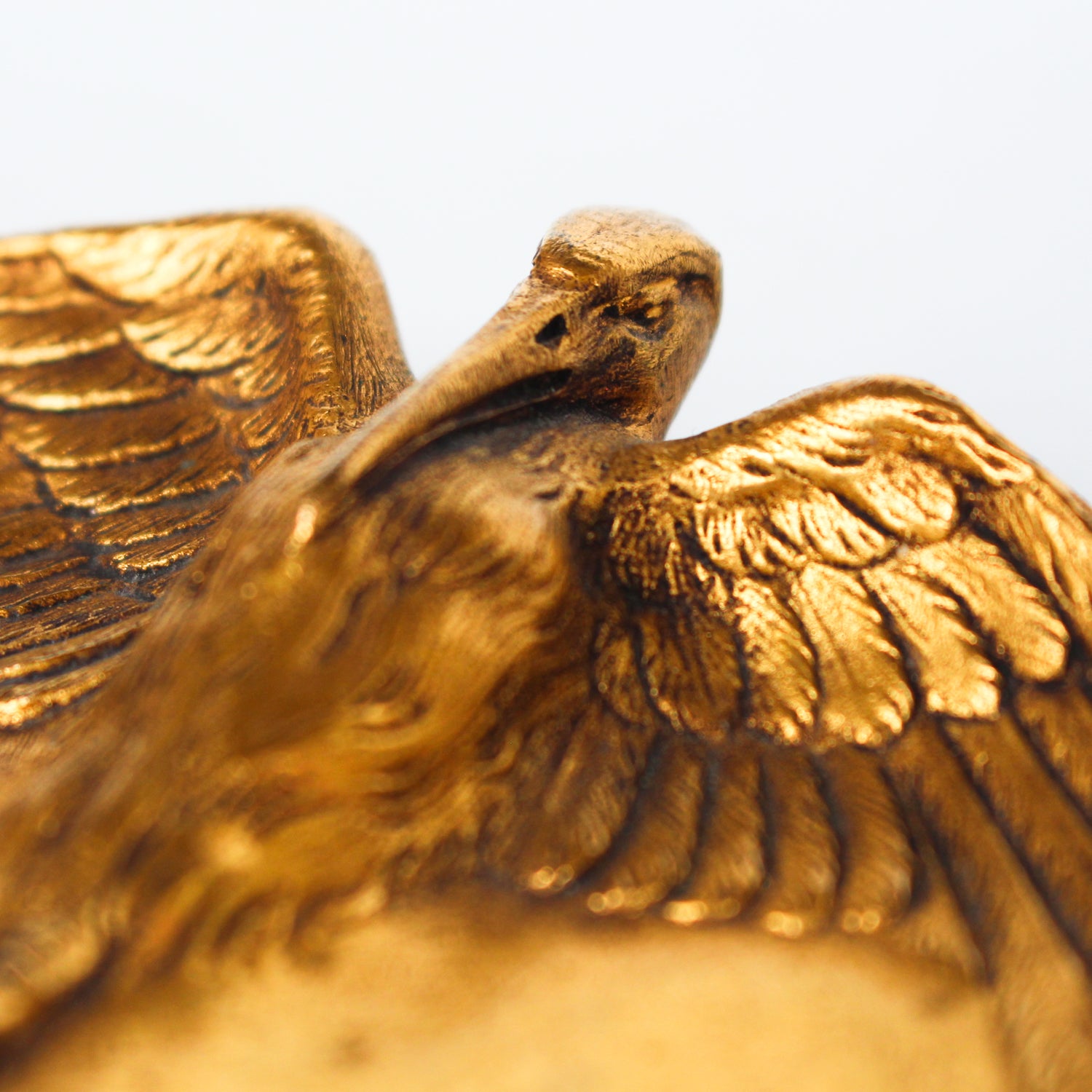 A gilt bronze and onyx in a bird motif, including letter opener and inkwell tray. In fitted presentation case. All signed, "Frecourt". Maurice Frecourt (French 1890) at Jeroen Markies