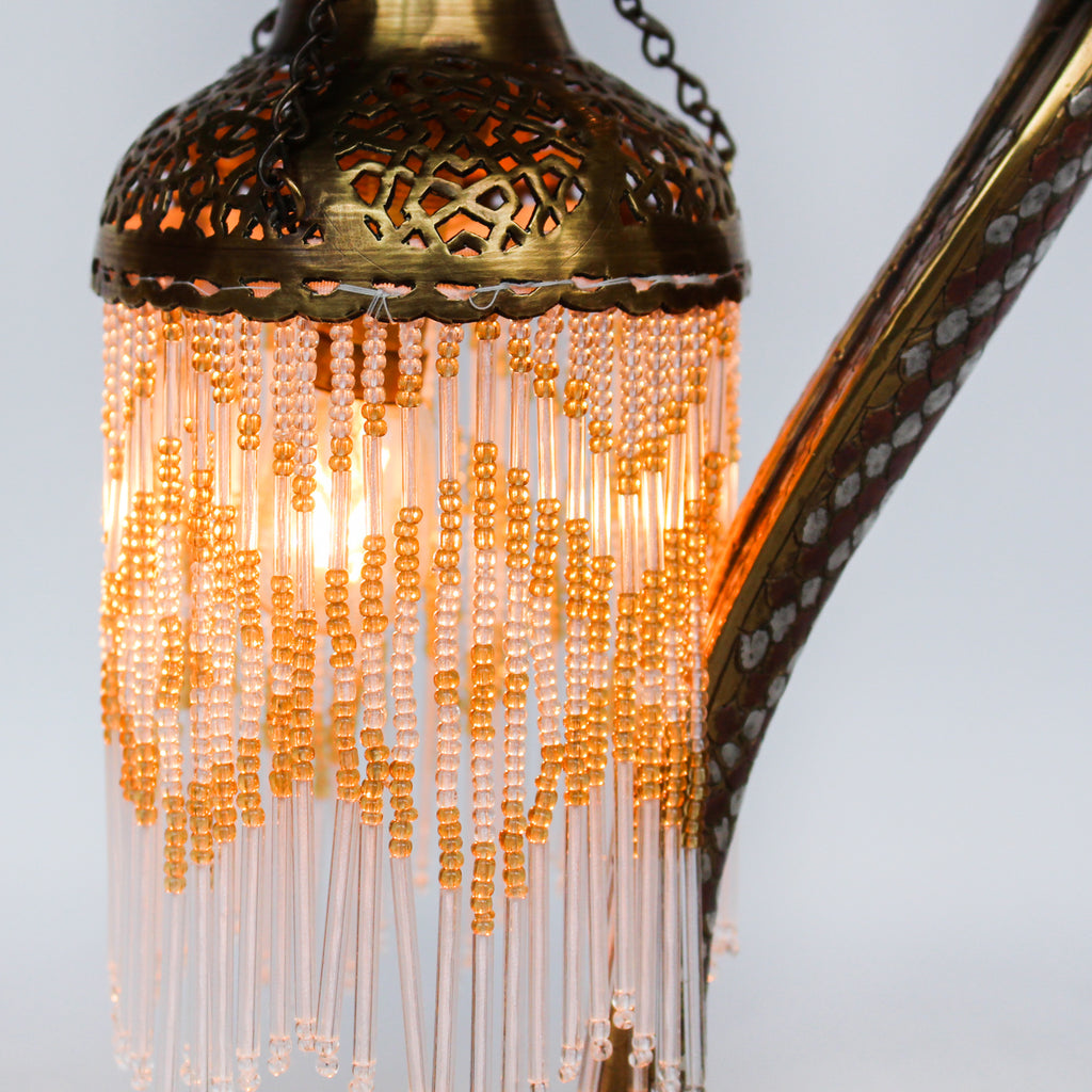 Cold painted bronze snake lamp, signed 'VV' to neck and 'VO' to base at Jeroen Markies.