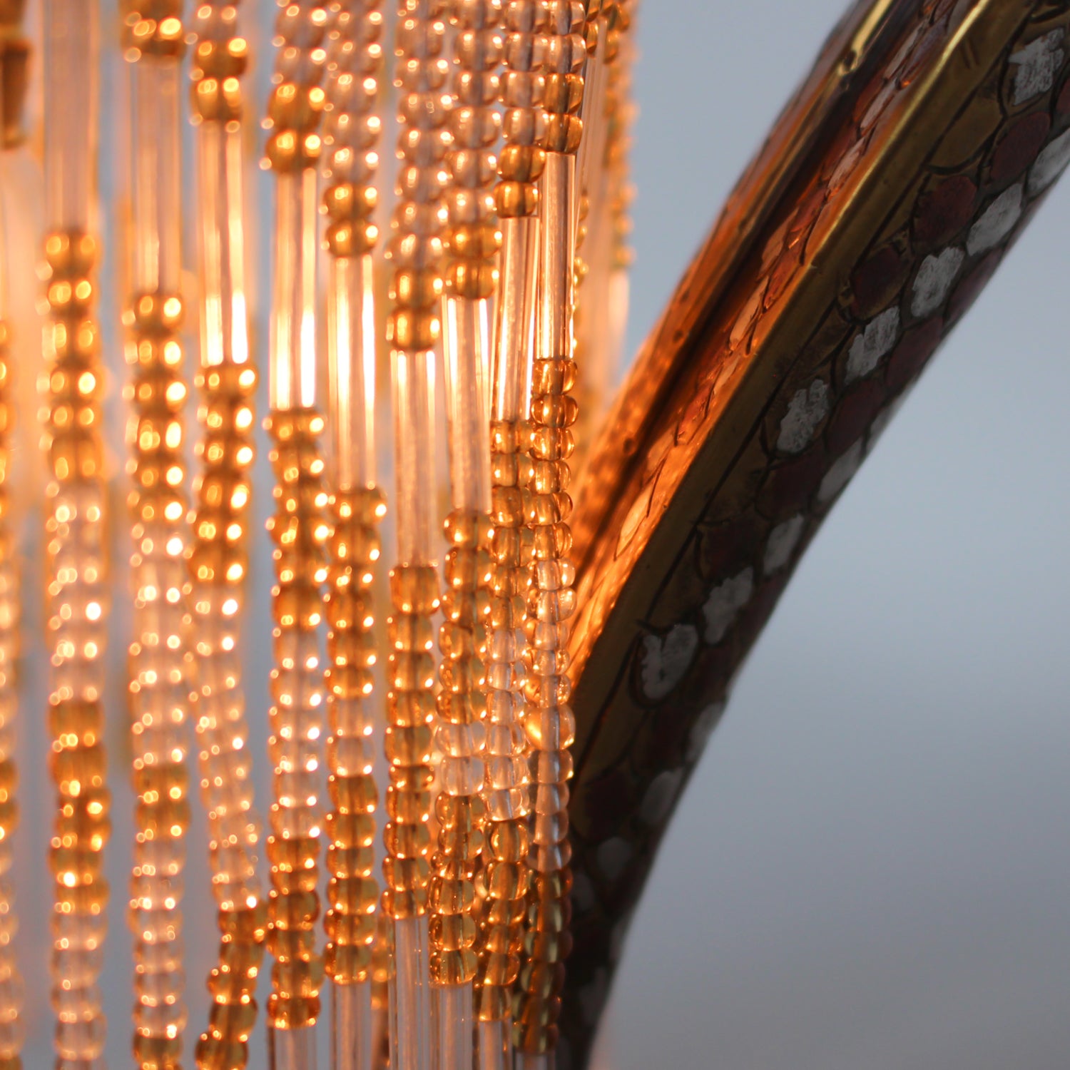 Cold painted bronze snake lamp, signed 'VV' to neck and 'VO' to base at Jeroen Markies.