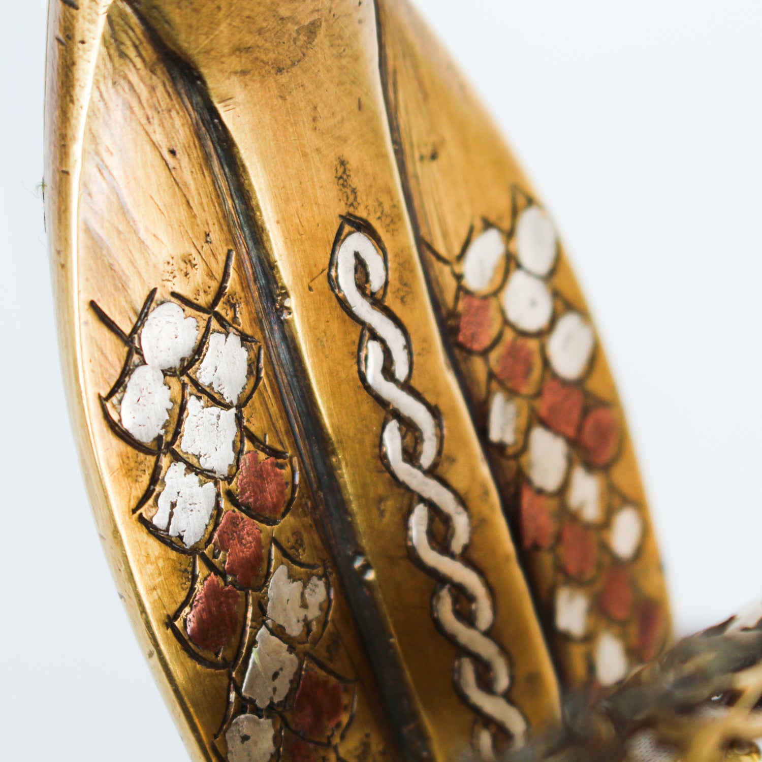 Cold painted bronze snake lamp, signed 'VV' to neck and 'VO' to base at Jeroen Markies.