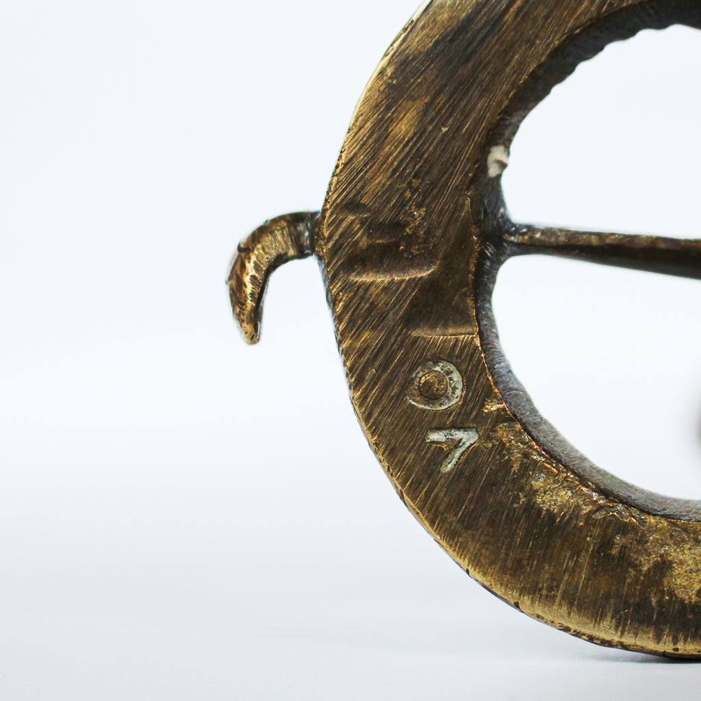 Cold painted bronze snake lamp, signed 'VV' to neck and 'VO' to base at Jeroen Markies.