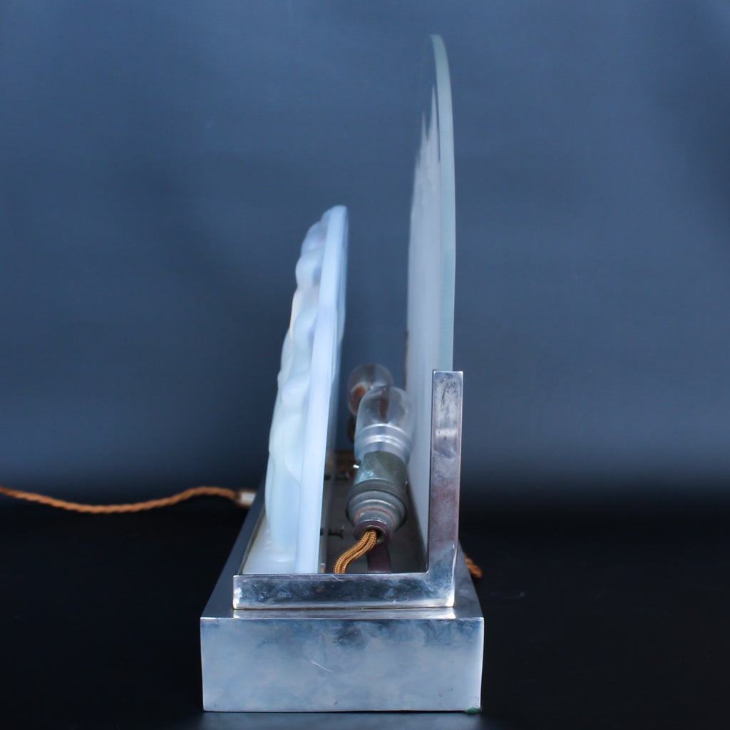 Art Deco Penguin Glass Lamp