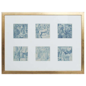 Set of Six Art Deco Illustrations