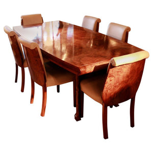 Art Deco 6 Seat Dining Suite