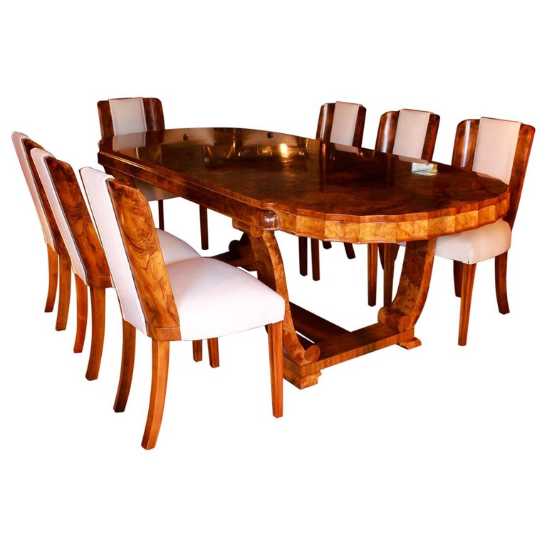Art Deco 8 Seat Dining Suite