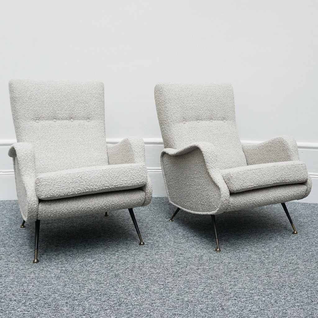 Pair of Mid-Century Modern Italian 1950's Lounge Chairs - Jeroen Markies Art Deco 