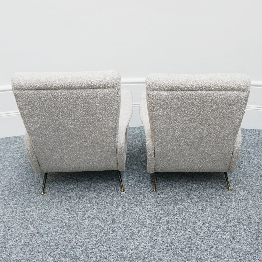 Pair of Mid-Century Modern Italian 1950's Lounge Chairs - Jeroen Markies Art Deco 