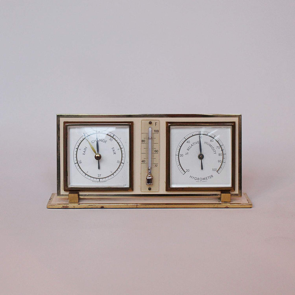 1950s barometer thermometer hygrometer set