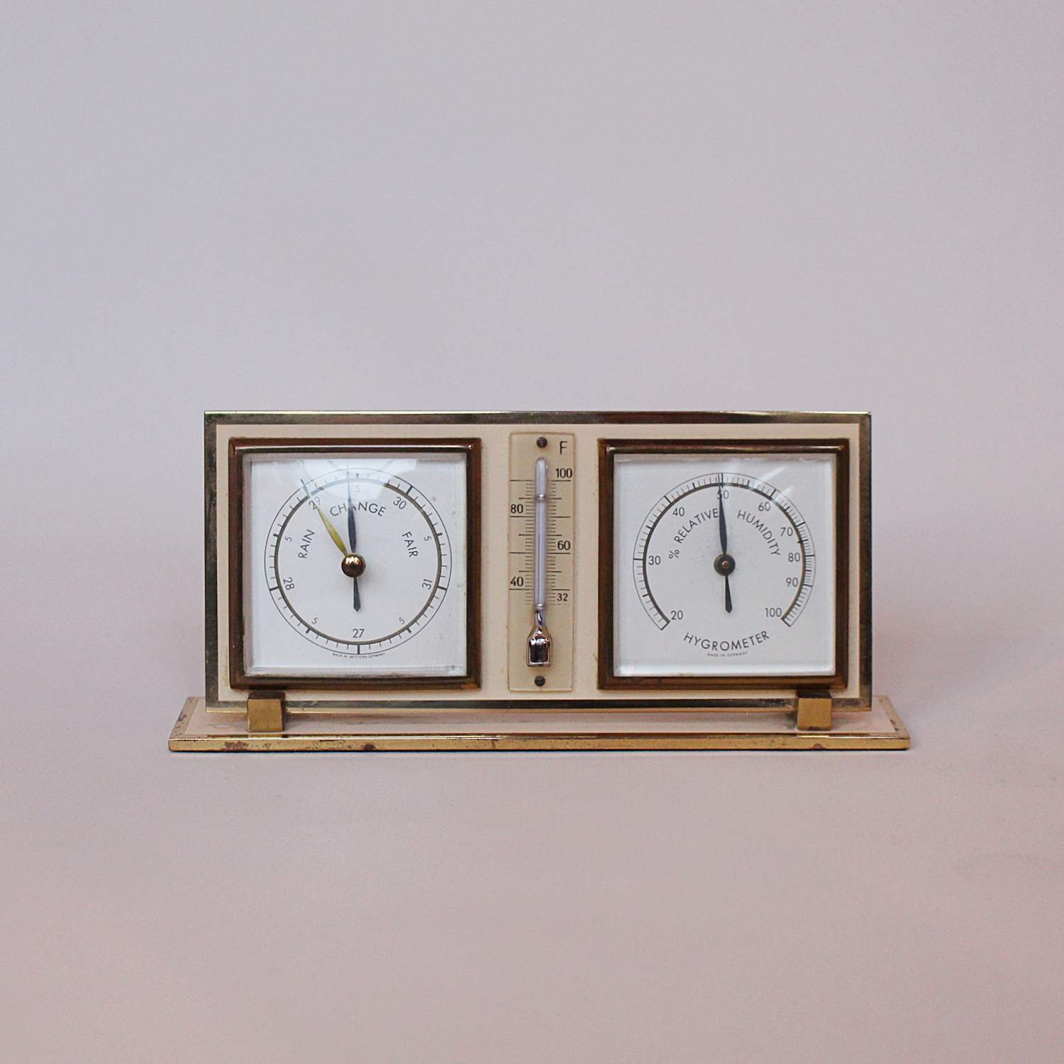 1950s barometer thermometer hygrometer set
