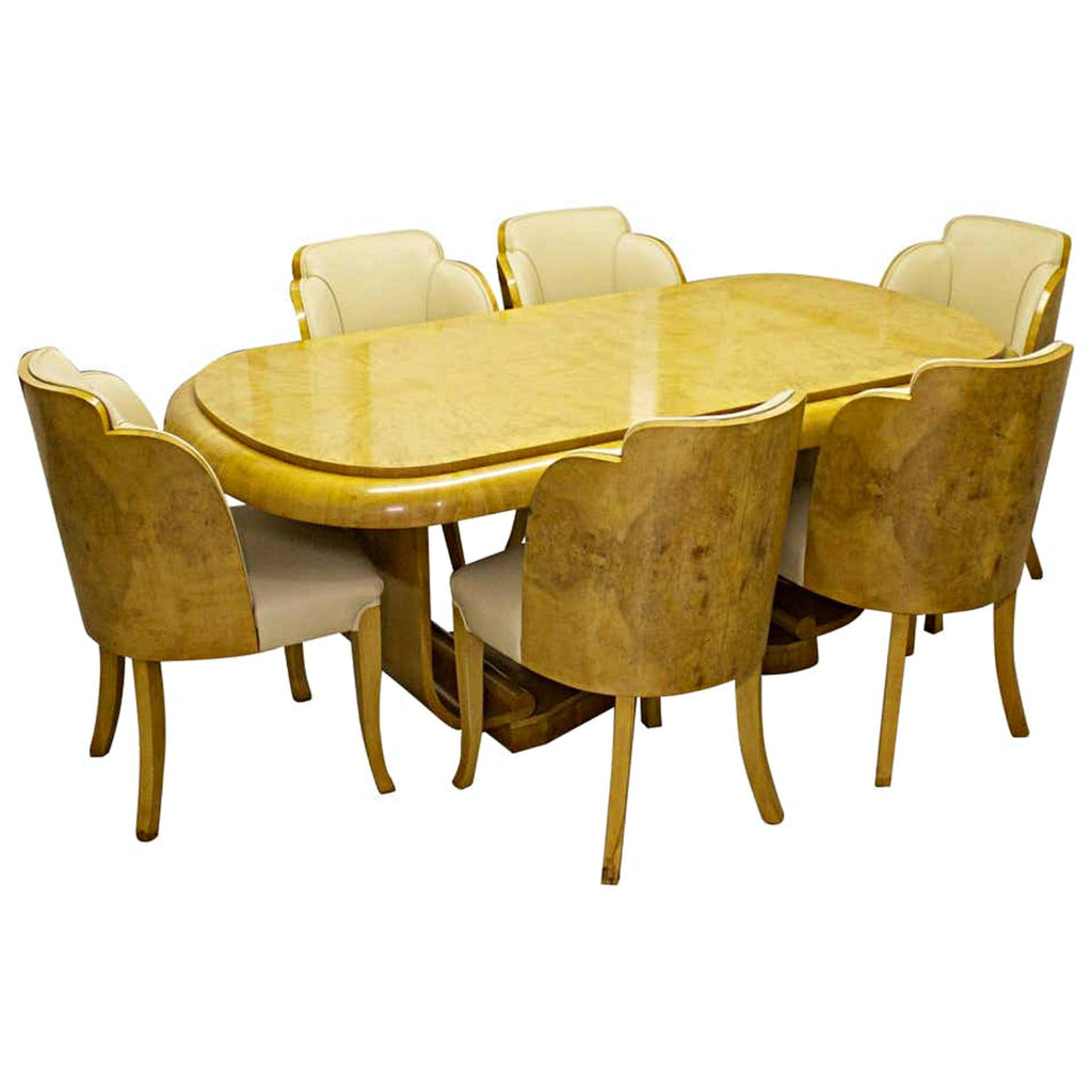 Art Deco 6 Seat Dining Suite