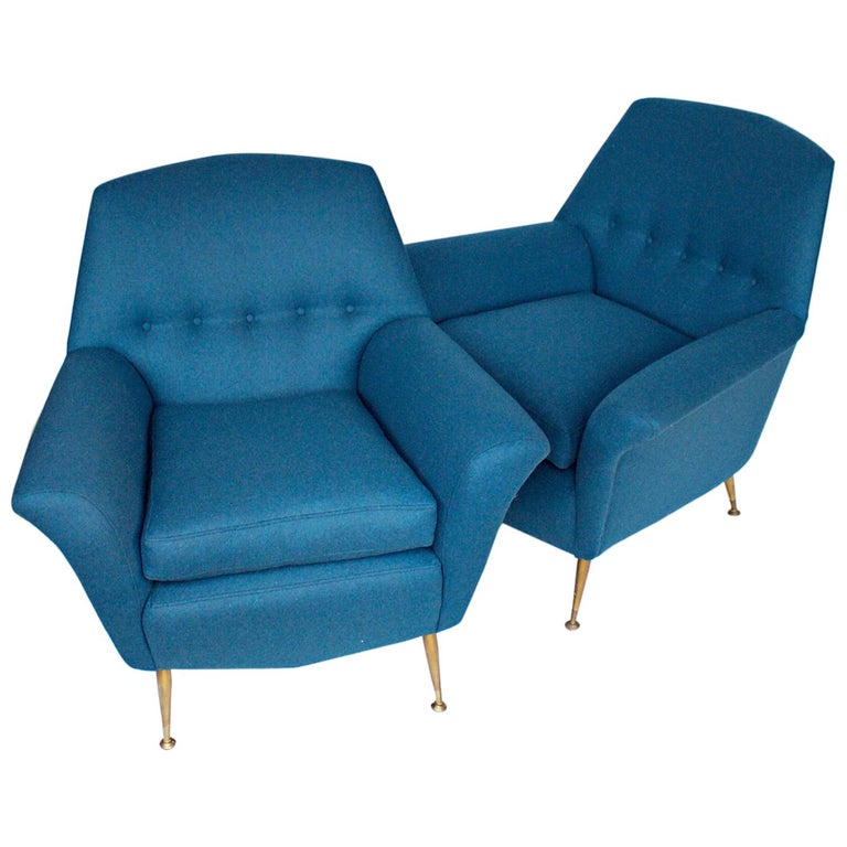 A Pair of Mid-Century Italian Lounge Chairs Jeroen Markies Art Deco