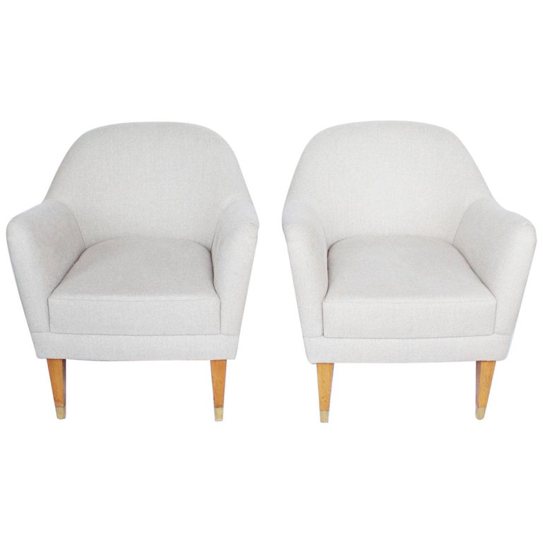 A Pair of Mid-Century Italian Tub Chairs Italian Circa 1950 Jeroen Markies Art Deco