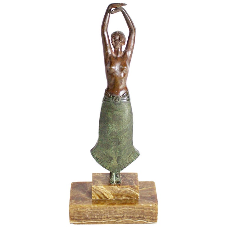 Art Deco Bronze Dancing Lady by Pierre Laurel Jeroen Markies Art Deco 