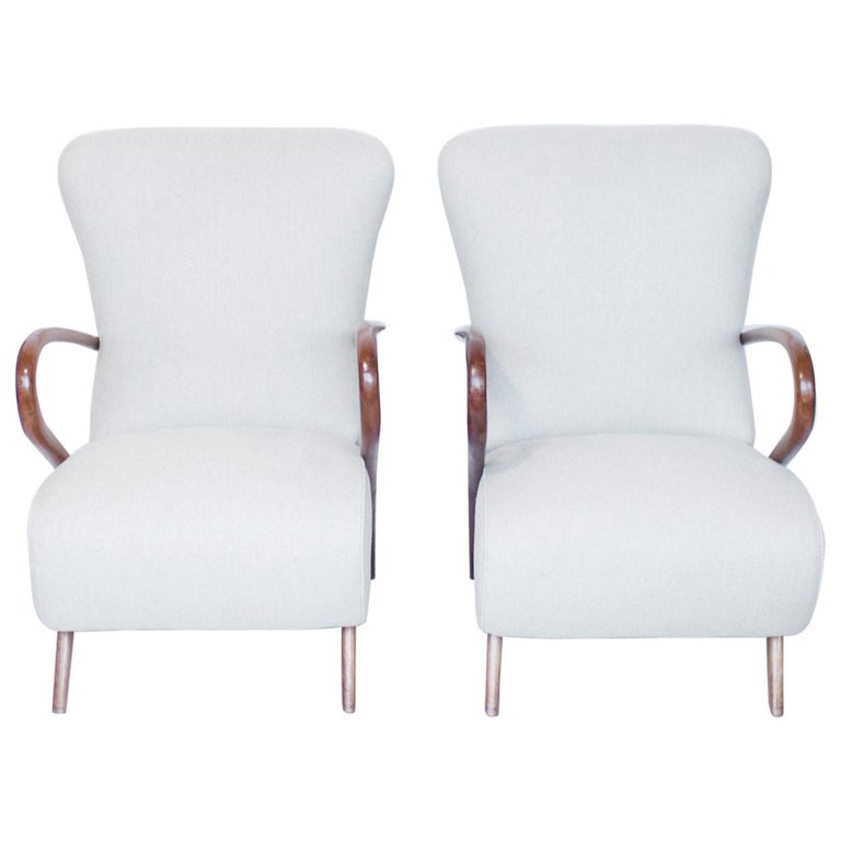 Mid-Century Italian Armchairs Circa 1950 Jeroen Markies Art Deco