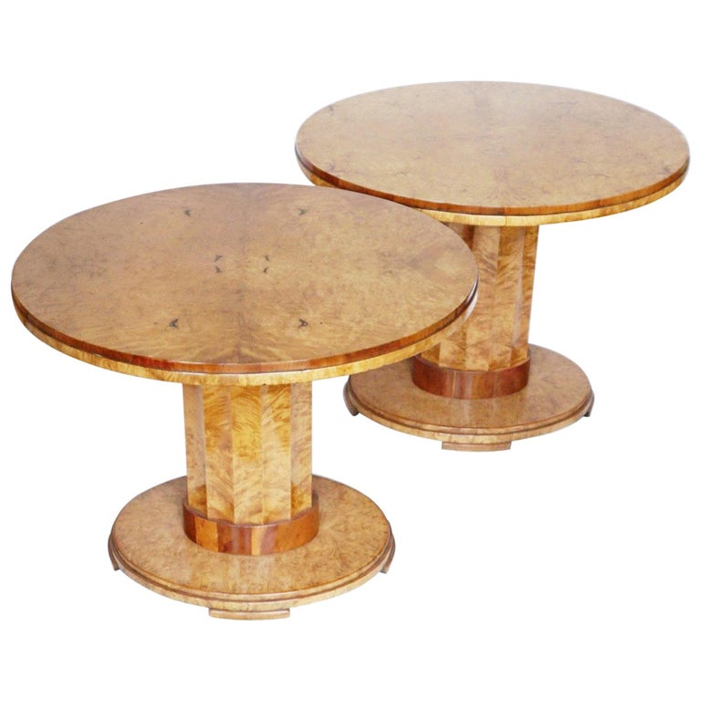 Harry & Lou Epstein Pair of Centre Tables - Vintage 20th Century Furniture - Jeroen Markies Art Deco 