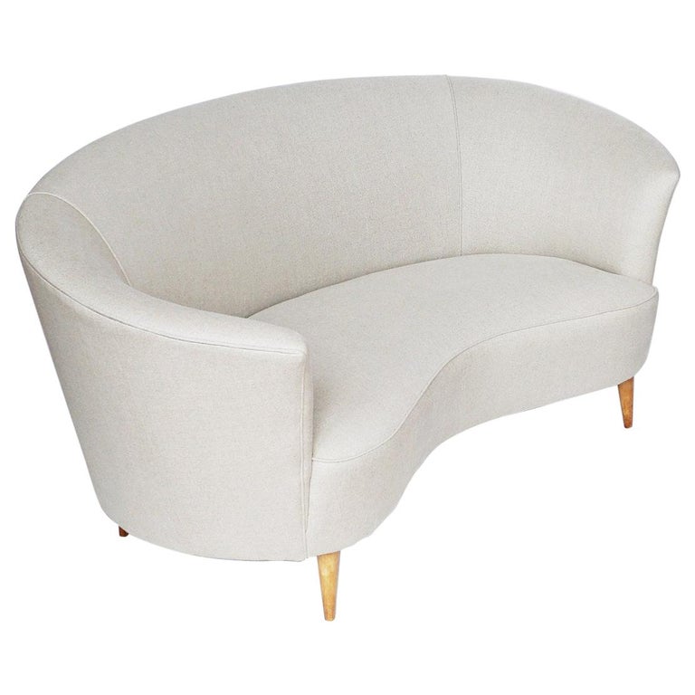 MId-Century Sofa Attributed to Gio Ponti Italian Vintage