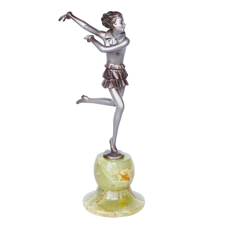 Josef Lorenzl Running Girl Art Deco Bronze Sculpture Jeroen Markies Art Deco
