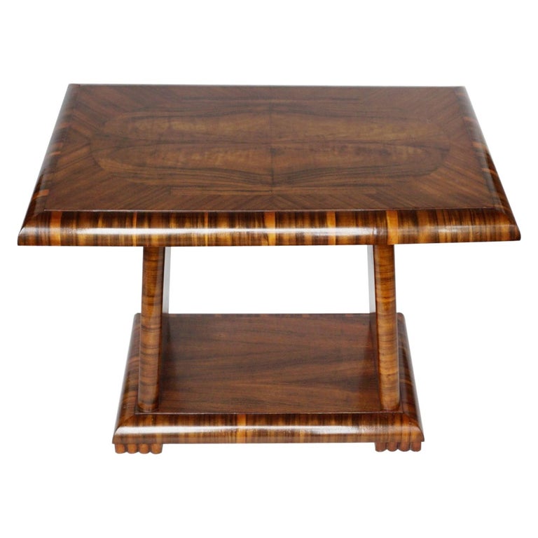 Art Deco Coffee Table Burr Walnut Macassar Ebony Jeroen Markies Art Deco