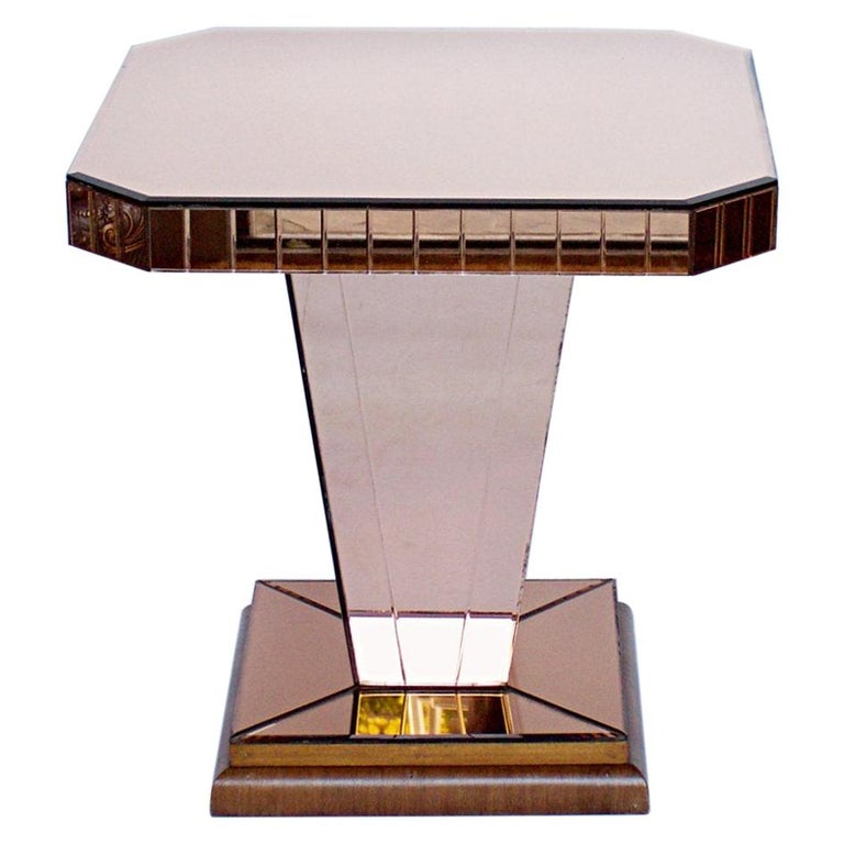 An Art Deco Mirrored Side Table - Art Deco Coffee Tables - Jeroen Markies Art Deco