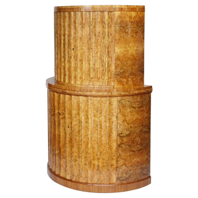 Art Deco Demi-Lune Cocktail Cabinet by Harry & Lou Epstein - Vintage Cocktail Cabinets - Jeroen Markies Art Deco