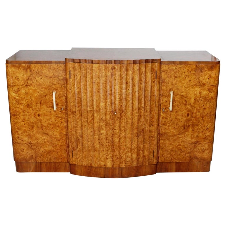 Art Deco Sideboard - Burr Walnut - Harry & Lou Epstein - Jeroen Markies Art Deco