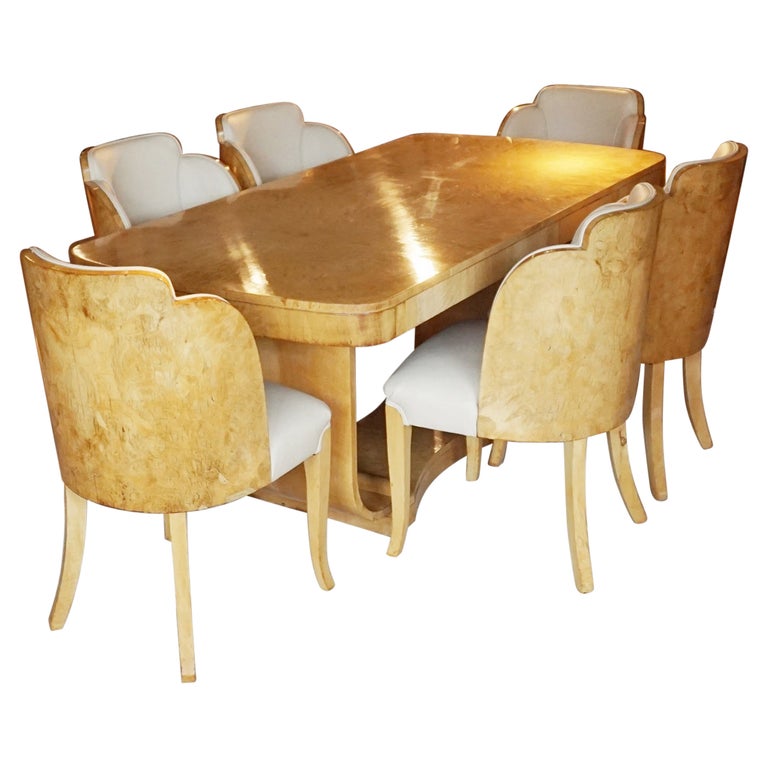 Art Deco Six Seat Dining Suite