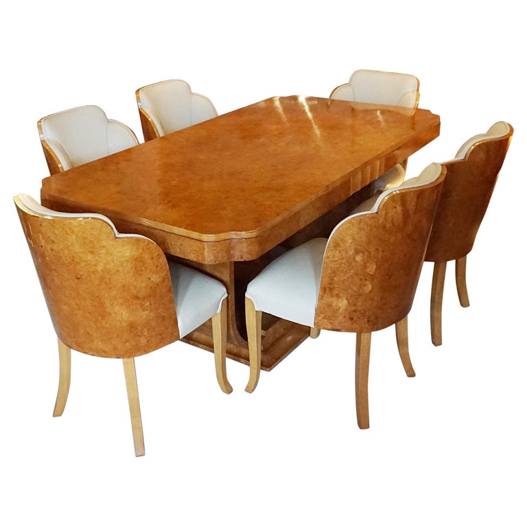 Art Deco Six Seat Dining Suite