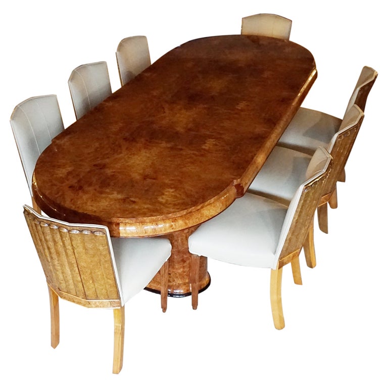 Art Deco Eight Seat Dining Suite