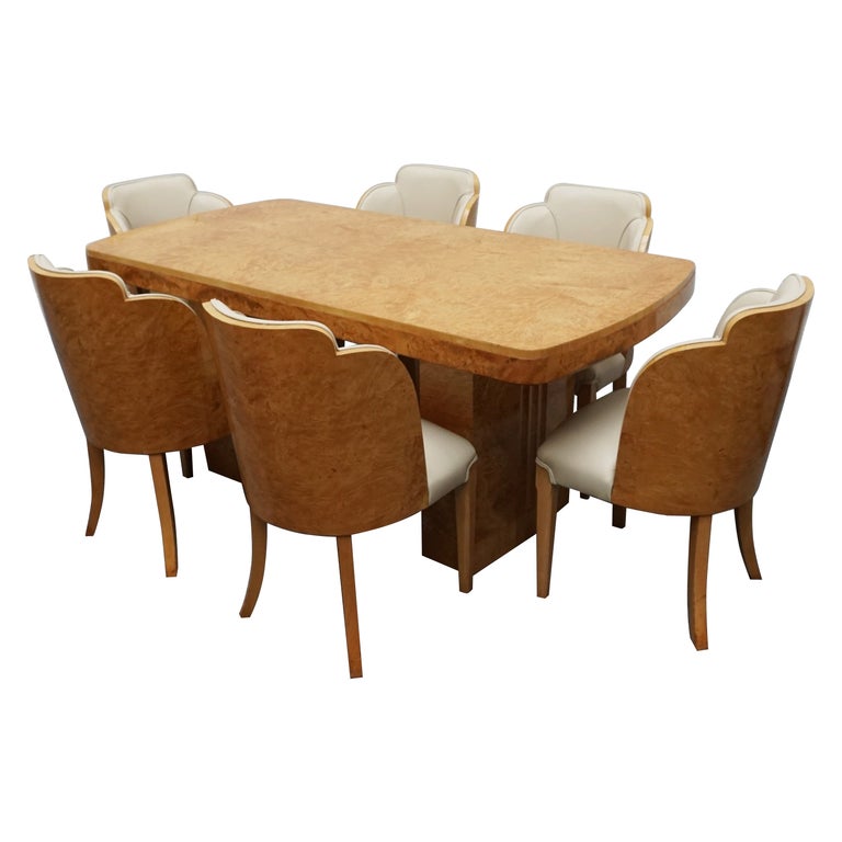 Art Deco Six Seat Dining Suite