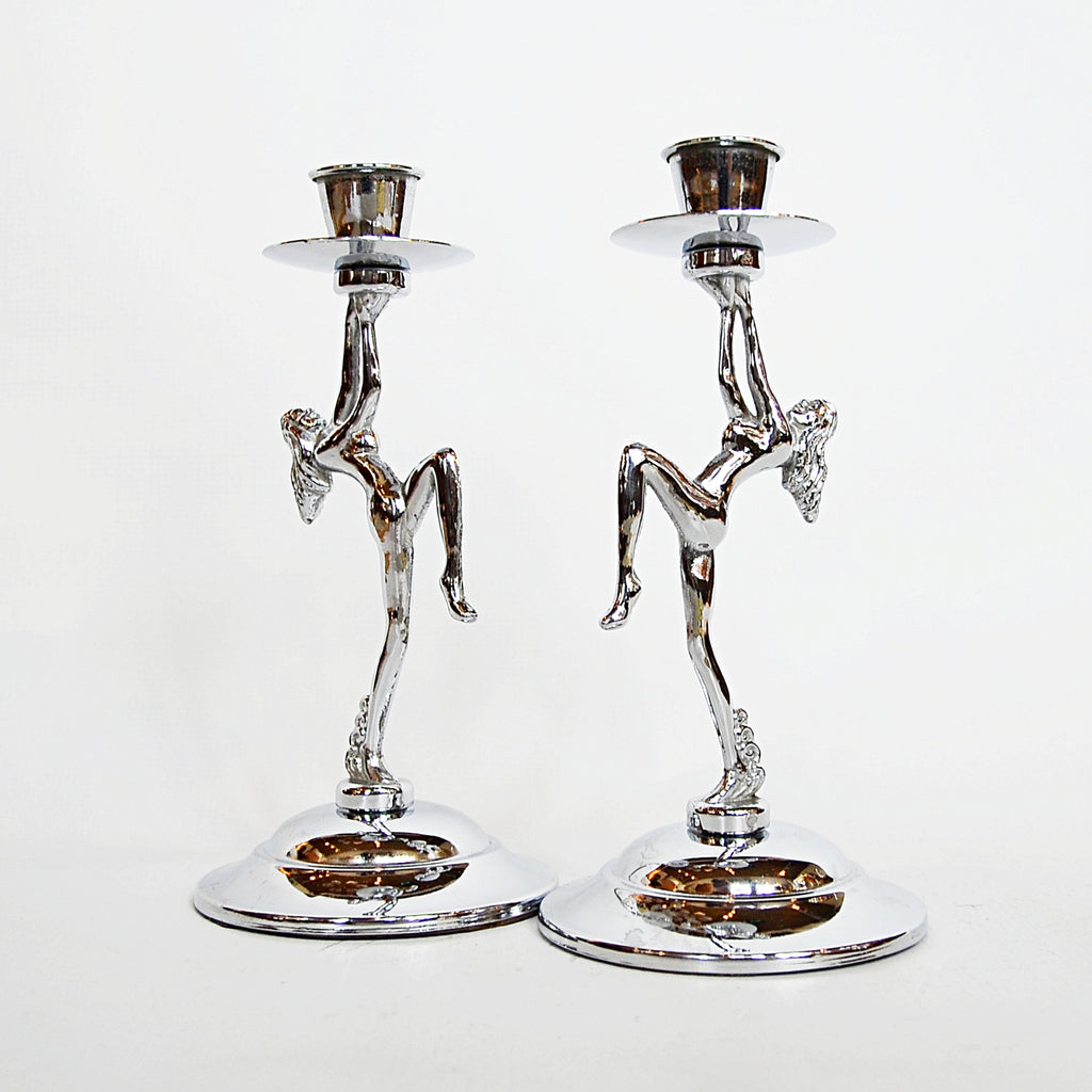 A Pair of Art Deco Candlesticks Jeroen Markies Art Deco
