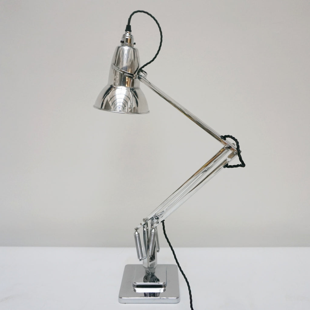 1950's Herbert Terry & Sons 2 Step Chromed Metal Anglepoise Desk Lamp - Jeroen Markies Art Deco