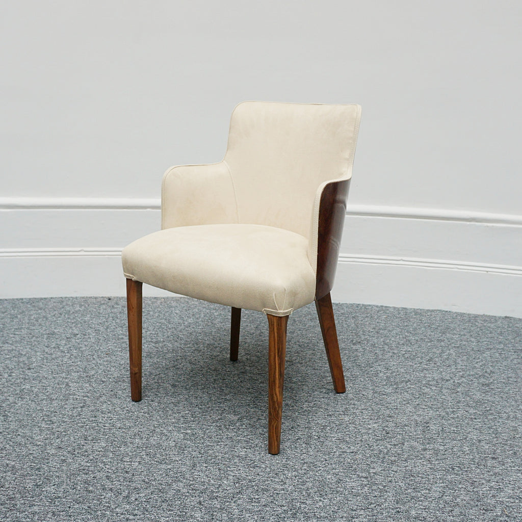 Vintage Art Deco 8 Seater Dining table and chairs Walnut and Copper - Jeroen Markies Art Deco