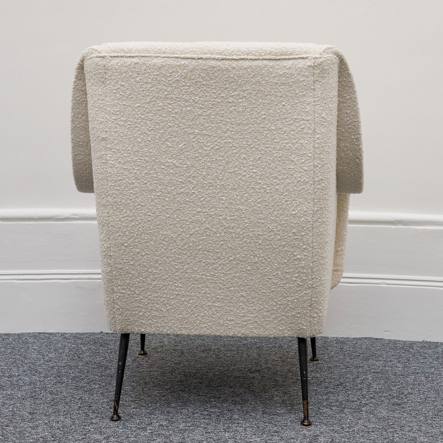 Italian 1950's Lounge Chairs Re-upholstered in Boucle  Italian Circa 1950  - Jeroen Markies Art Deco