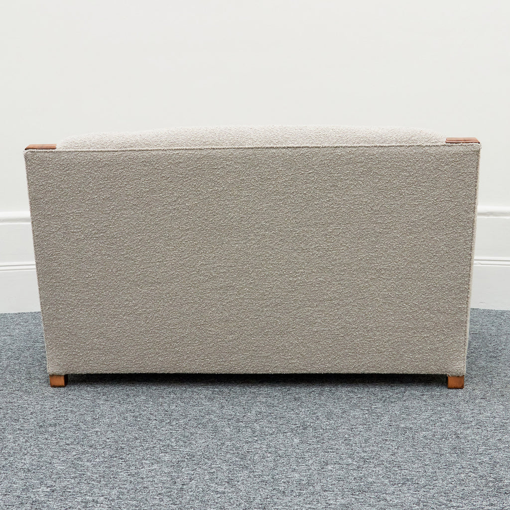 Art Deco Club Sofa Walnut and Bouclé - Jeroen Markies Art Deco Lounge Sofa Vintage Original 