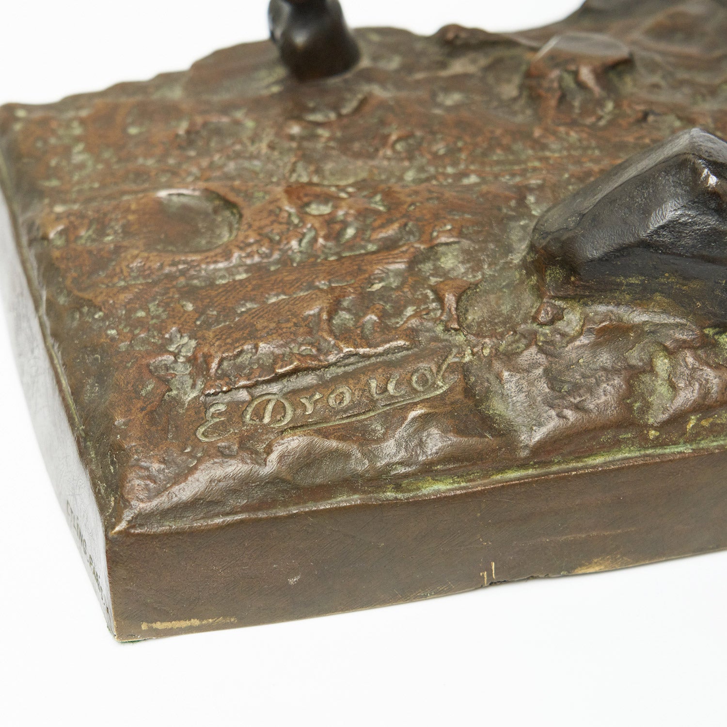 Native American Warrior on Horseback by Édouard Drouot - Jeroen Markies Art Deco