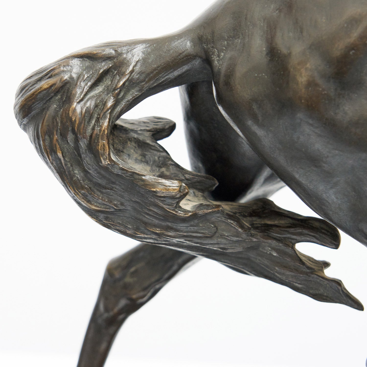 Native American Warrior on Horseback by Édouard Drouot - Jeroen Markies Art Deco