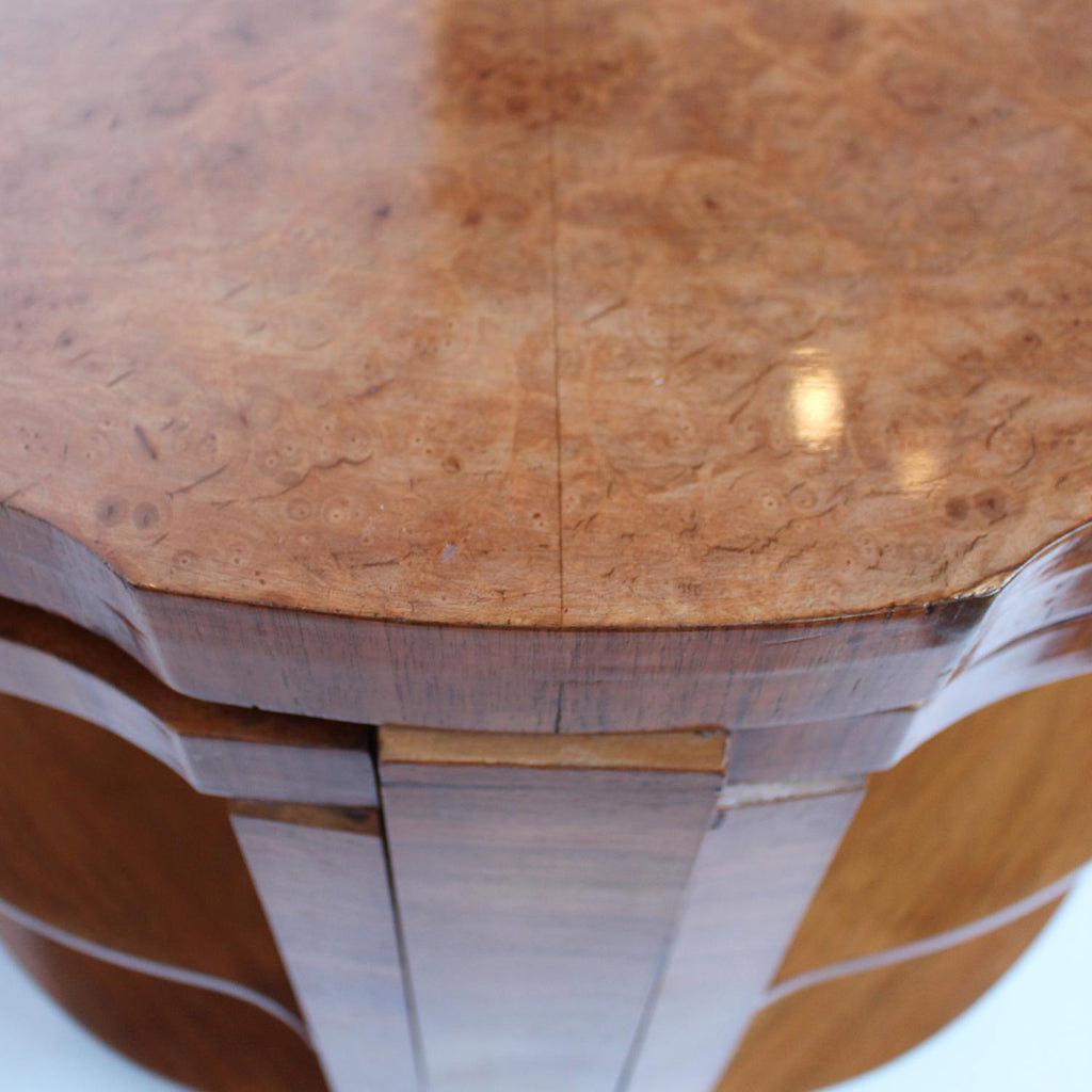 Art Deco nest of tables in walnut circa 1930