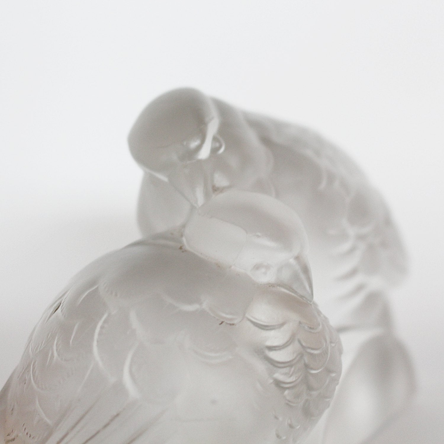 Ferjac Art Deco moulded glass birds at Jeroen Markies