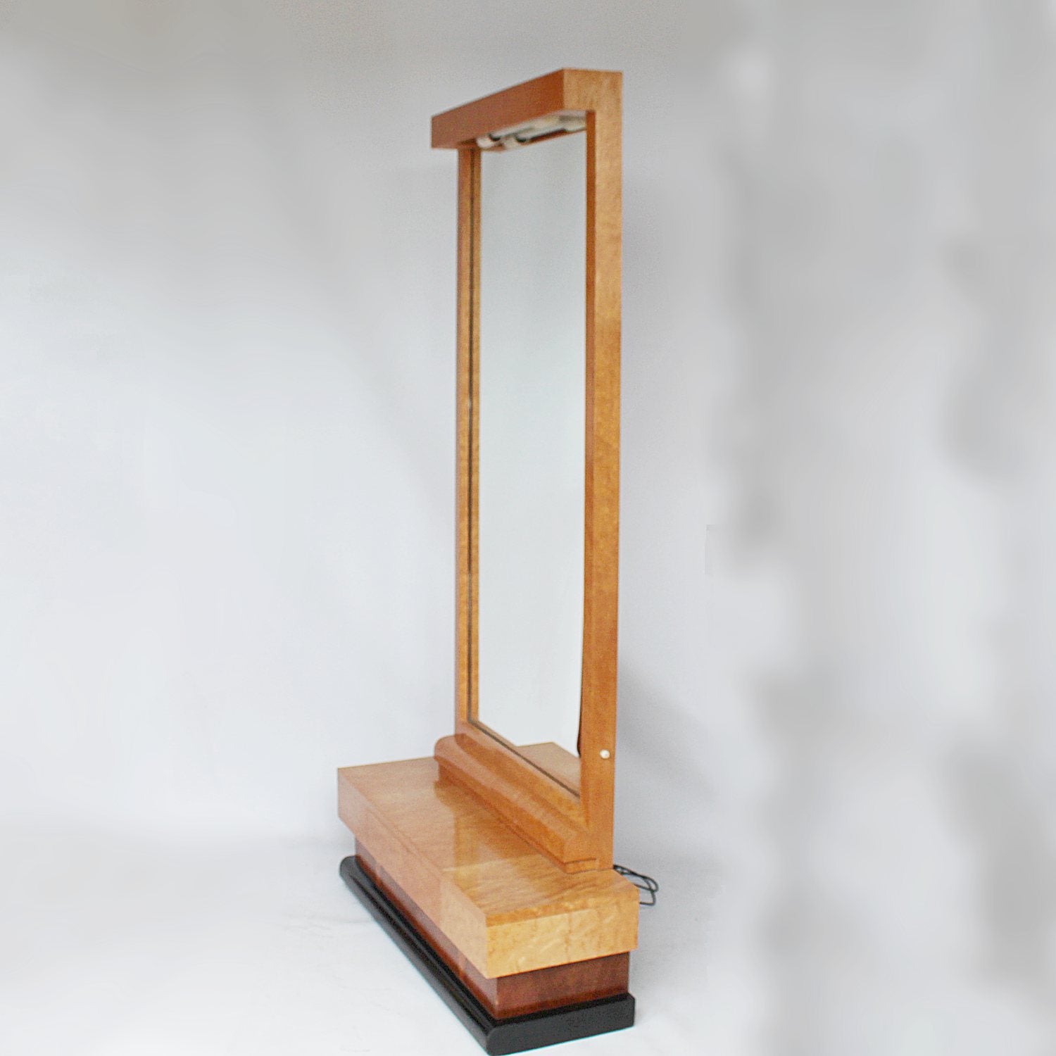 Art Deco freestanding mirror with drawers CIRCA 1930 at Jeroen Markies