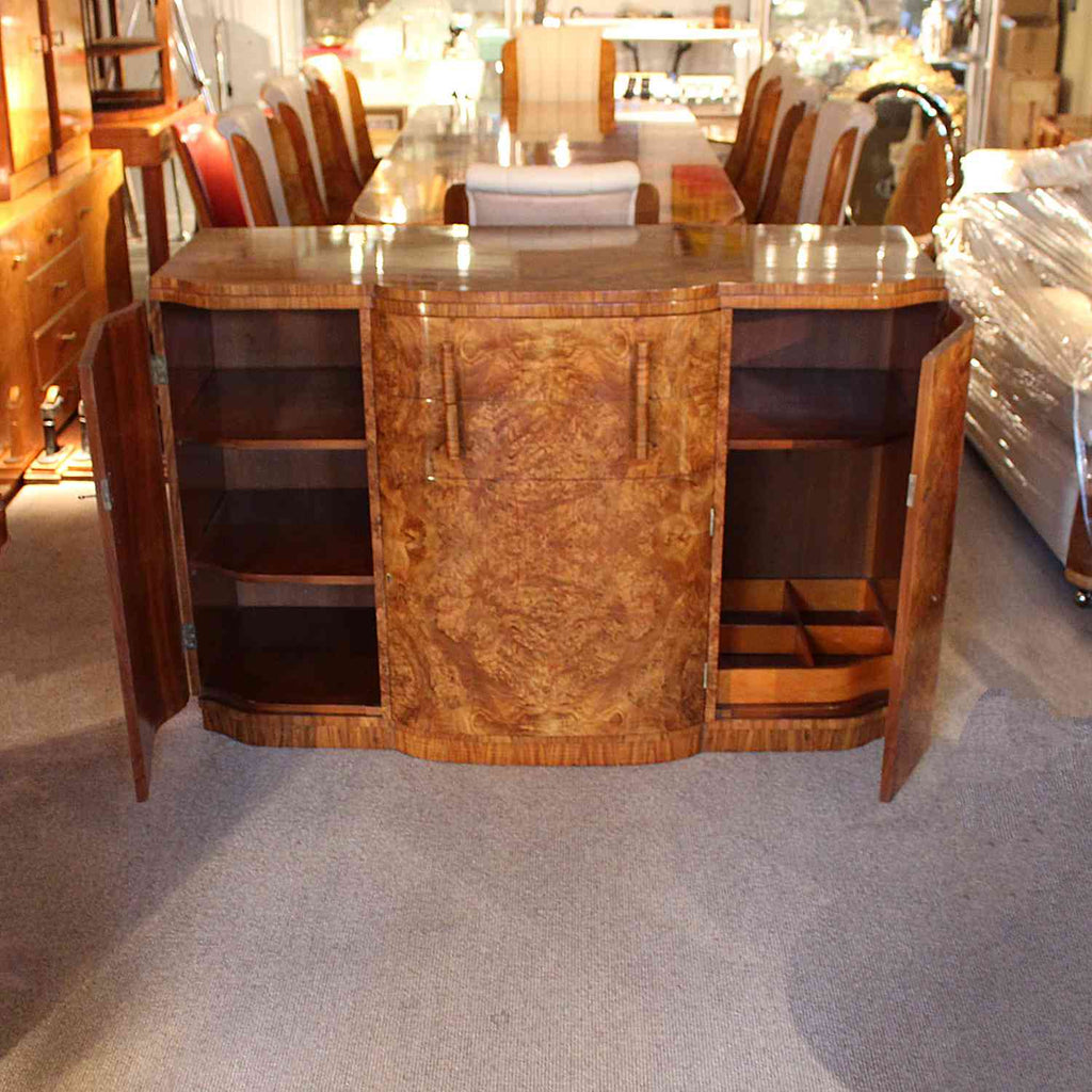 Art Deco sideboard in figured walnut circa 1930