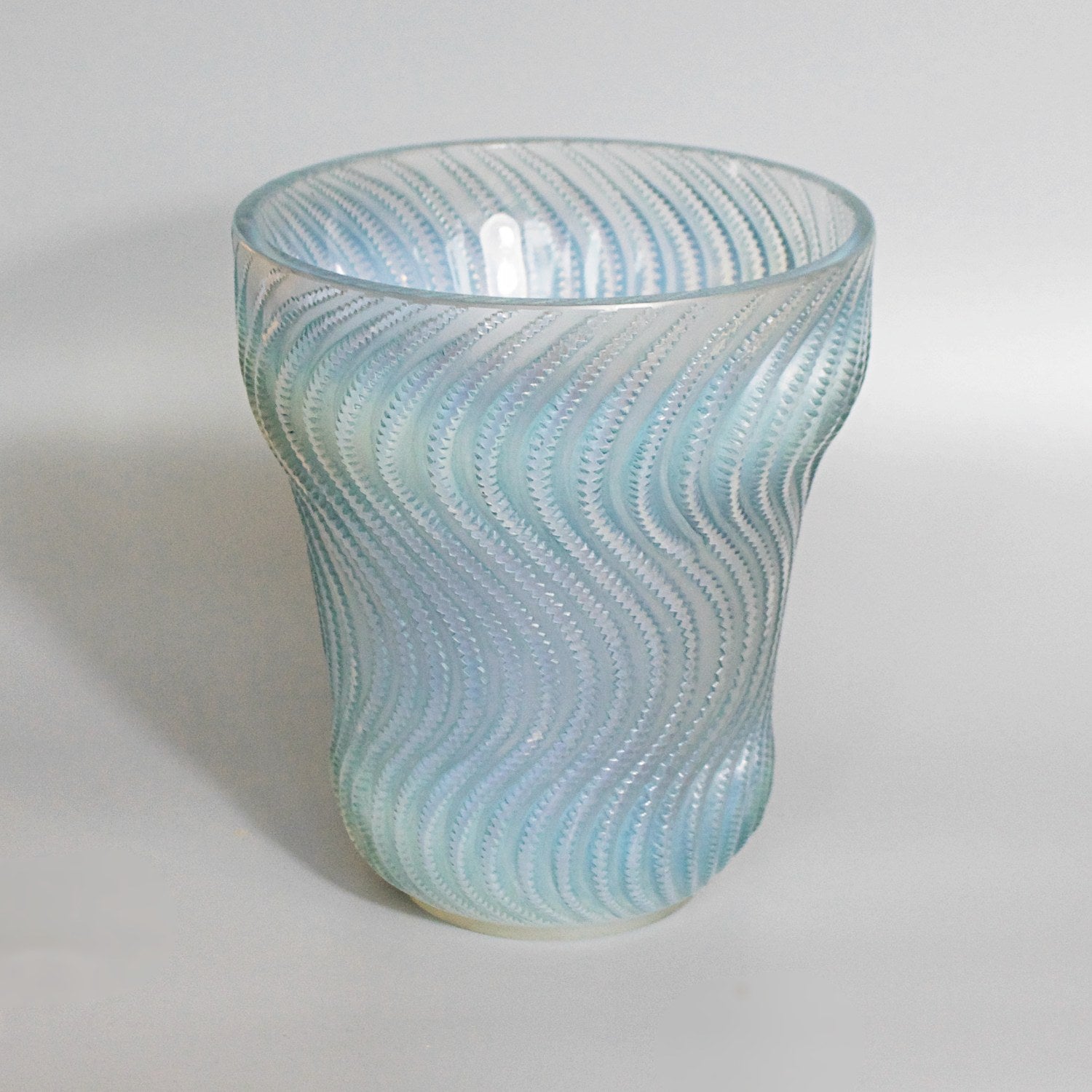René Lalique "Actinia' Opalescent Art Deco Glass Vase - René Lalique Glass -  Jeroen Markies Art Deco