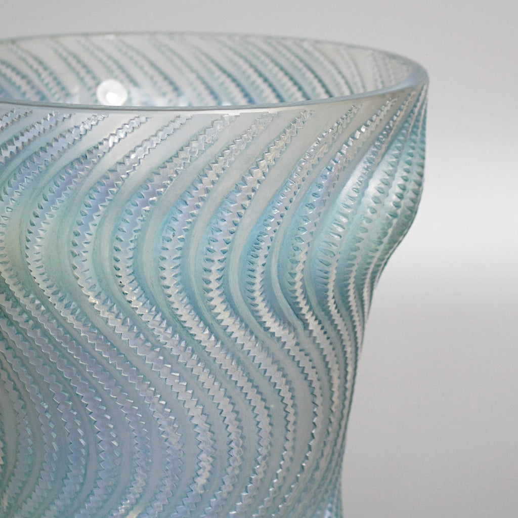René Lalique "Actinia' Opalescent Art Deco Glass Vase - René Lalique Glass -  Jeroen Markies Art Deco