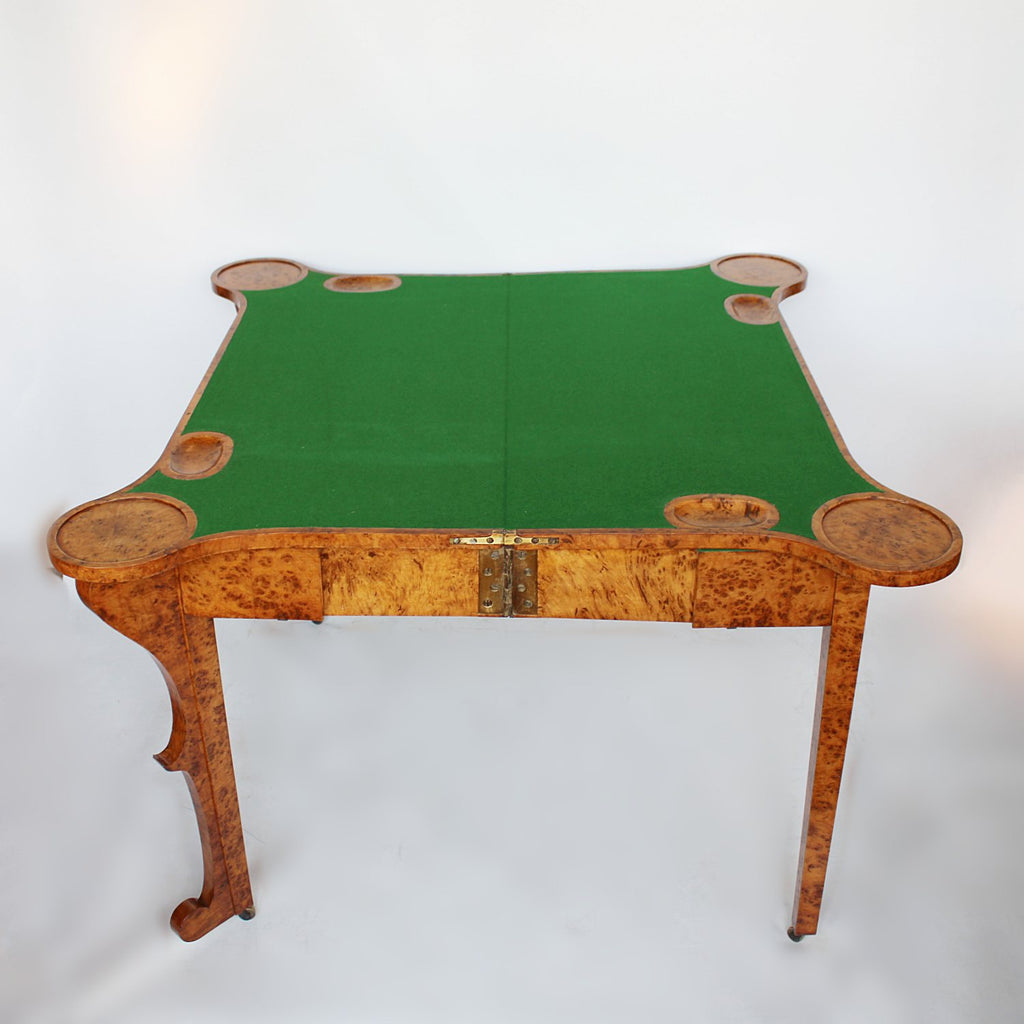 Regency card table in pollard oak at Jeroen Markies